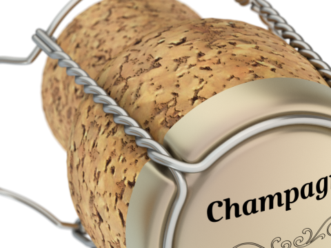 Champagne Cork 3D Model