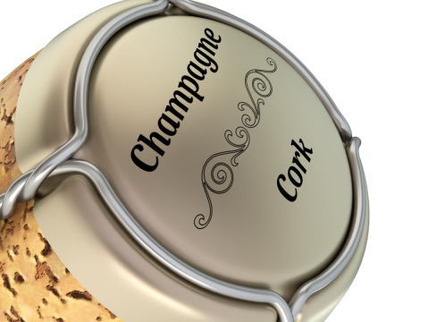 Champagne Cork 3D Model