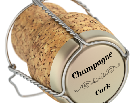 Champagne Cork 3D Model
