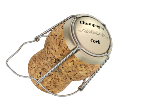 Champagne Cork 3D Model
