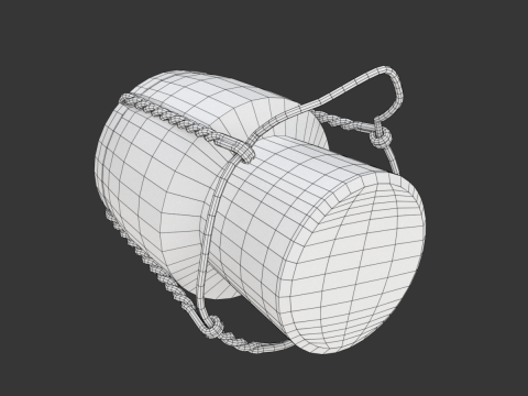 Champagne Cork 3D Model