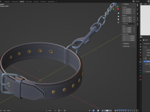 Dog Collar 3D Модель