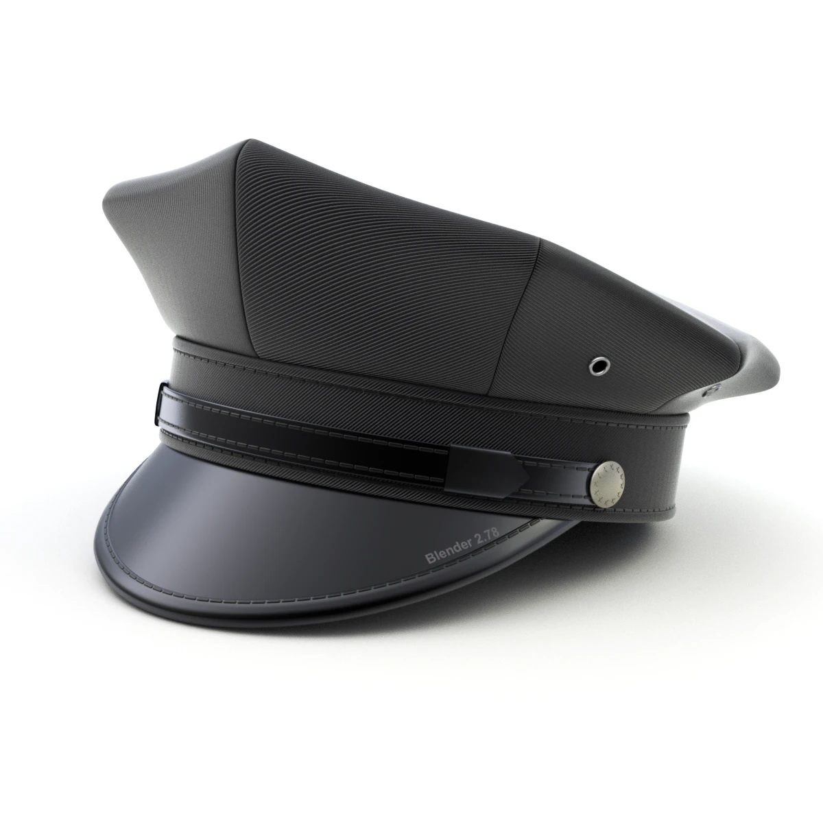 Driver Cap 3D Model .c4d .max .obj .3ds .fbx .stl .blend 