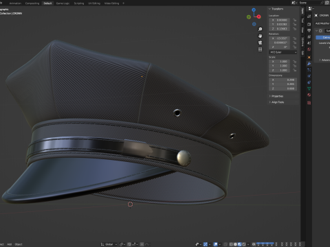 Driver Cap Model 3D