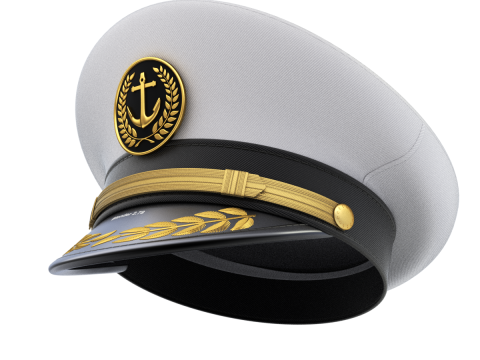Navy Captain Hat 3D-Modell