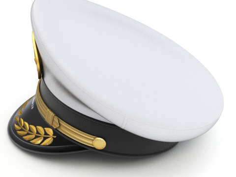 Navy Captain Hat 3D-Modell