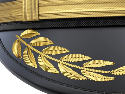 Kapelusz Kapitana Marynarki Wojennej Model 3D