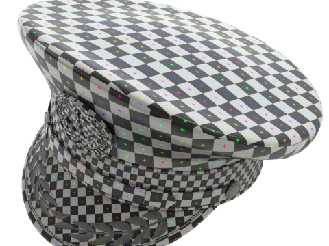 Navy Captain Hat 3D-Modell