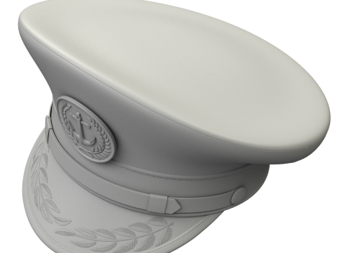 Navy Captain Hat 3D-Modell