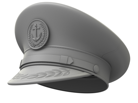 Navy Captain Hat 3D-Modell
