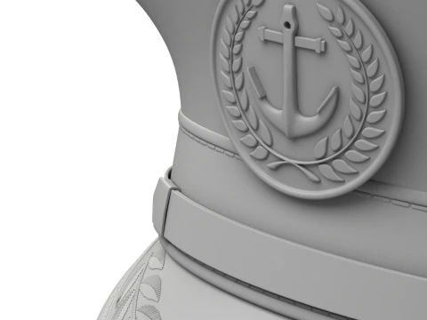 Kapelusz Kapitana Marynarki Wojennej Model 3D