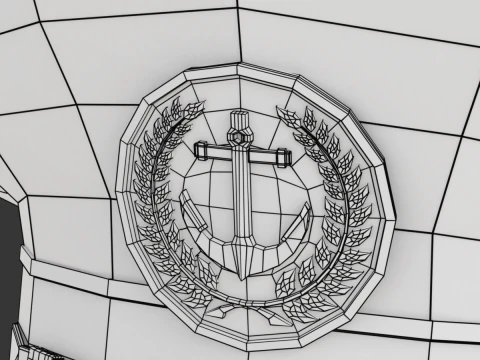 Kapelusz Kapitana Marynarki Wojennej Model 3D