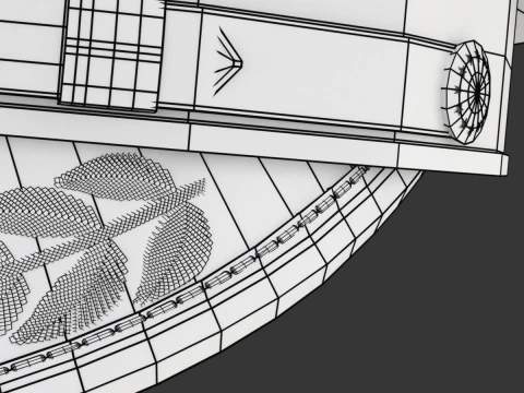 Kapelusz Kapitana Marynarki Wojennej Model 3D