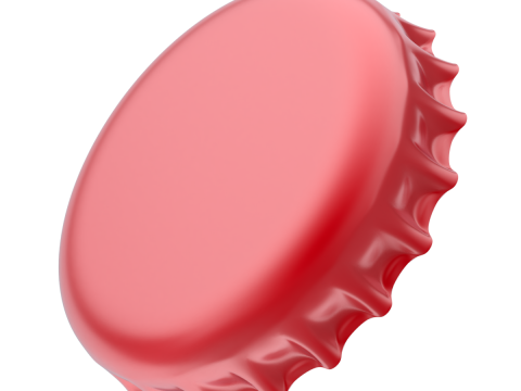 Bottle Cap Set 3D Model