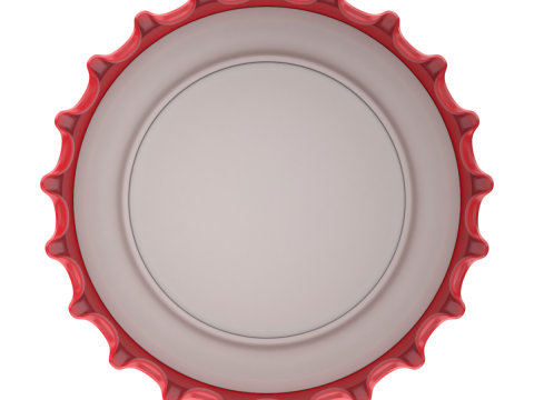 Bottle Cap Set 3D Model