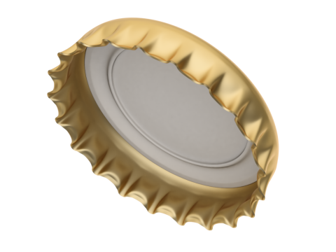 Bottle Cap Set 3D Model