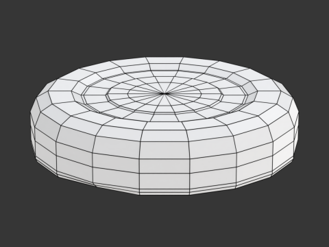 Bottle Cap Set 3D Model