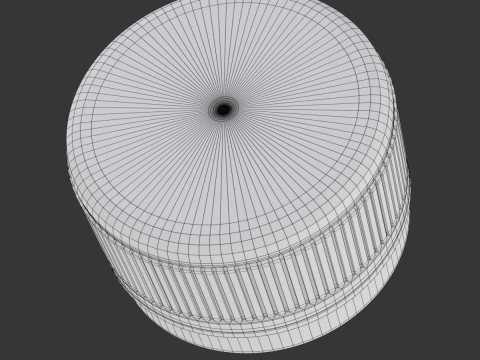 Bottle Cap Set 3D Model
