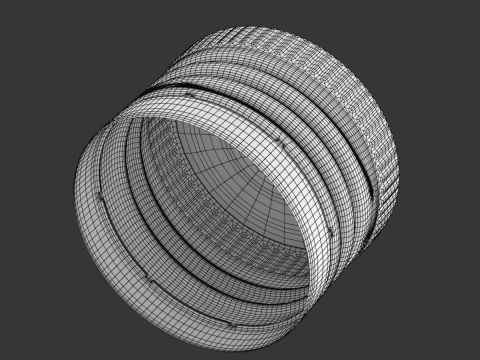 Bottle Cap Set 3D Model