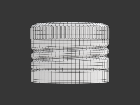 Bottle Cap Set 3D Model