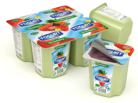 Fruit Yogurt 3D Model