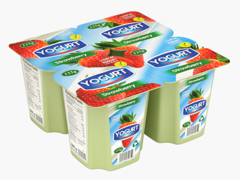 Fruit Yogurt 3D Модель