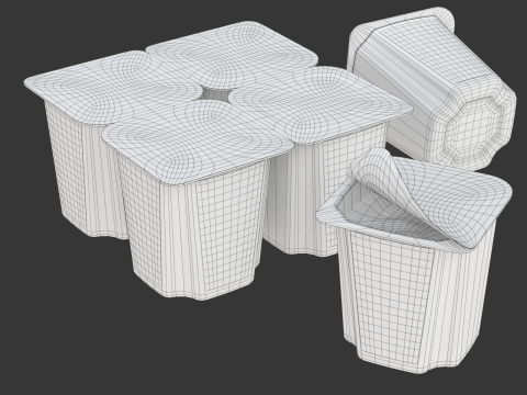 Fruit Yogurt 3D Модель