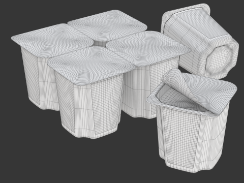 Fruit Yogurt 3D Модель