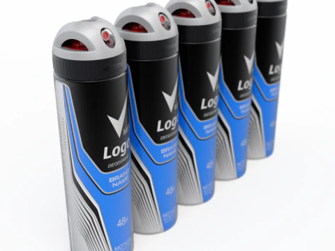 Bo&icirc;te de d&eacute;odorant Modèle 3D