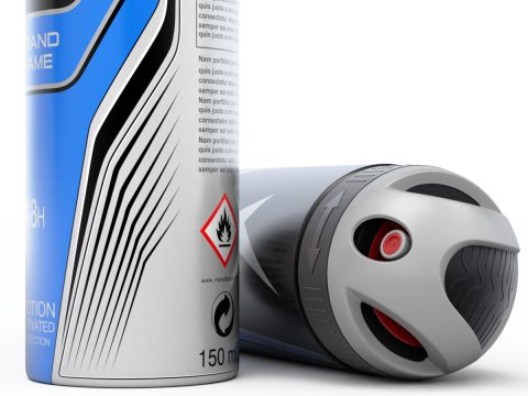 Deodorant Can Model 3D