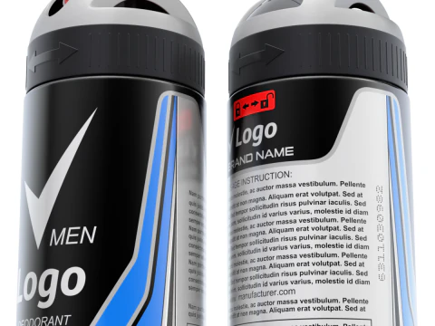 Bo&icirc;te de d&eacute;odorant Modèle 3D