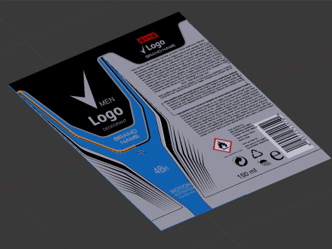 Bo&icirc;te de d&eacute;odorant Modèle 3D