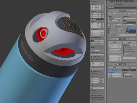 Bo&icirc;te de d&eacute;odorant Modèle 3D