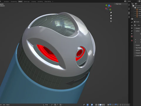 Bo&icirc;te de d&eacute;odorant Modèle 3D
