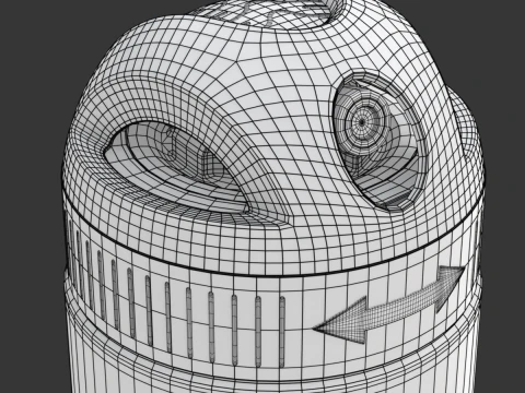 Bo&icirc;te de d&eacute;odorant Modèle 3D