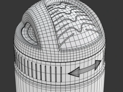 Bo&icirc;te de d&eacute;odorant Modèle 3D