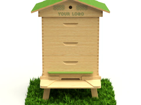 colmena de abejas Modelo 3D