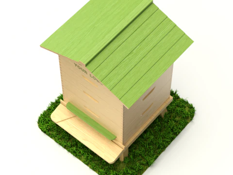 colmena de abejas Modelo 3D