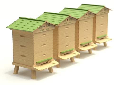 Bee Hive 3D Model