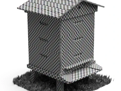 colmena de abejas Modelo 3D