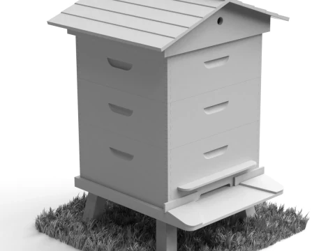 colmena de abejas Modelo 3D