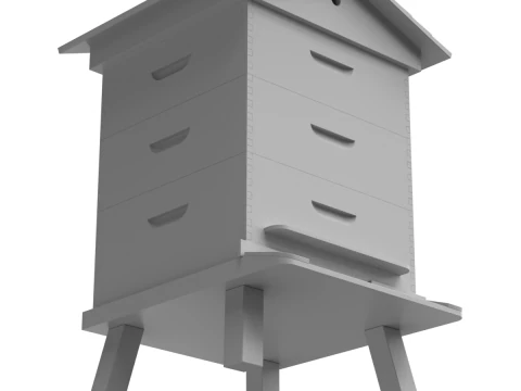 colmena de abejas Modelo 3D