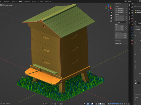 Bee Hive 3D Model