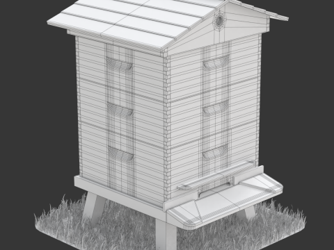 Bee Hive 3D Model