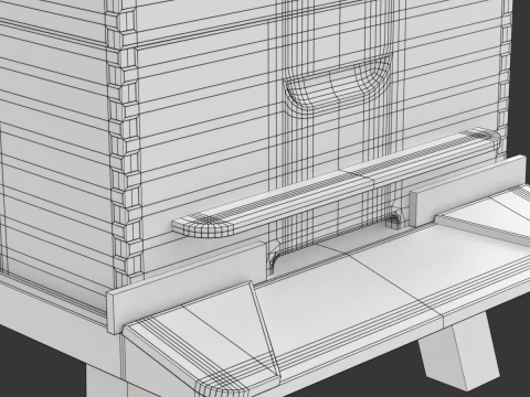 colmena de abejas Modelo 3D