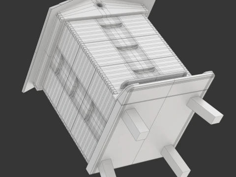 colmena de abejas Modelo 3D