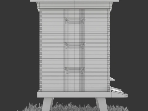colmena de abejas Modelo 3D