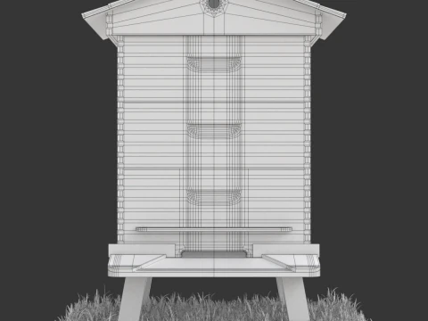 colmena de abejas Modelo 3D