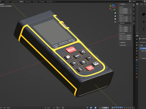 Misuratore di distanza laser Modello 3D