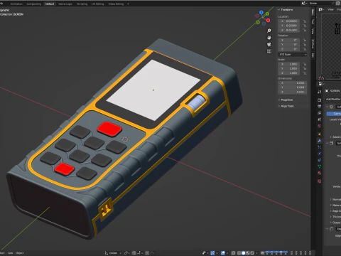 Misuratore di distanza laser Modello 3D